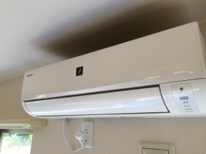 壁掛けエアコンクリーニング シャープ製ＡＣ-401ＦＤ-Ｗ 2011年｜おそうじ本舗三郷南店