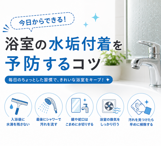 水垢予防のコツ