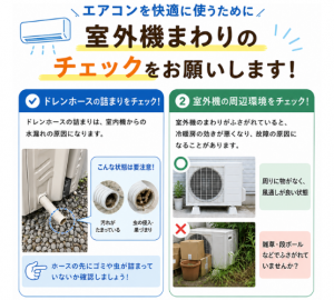 エアコンチェック項目　室外機